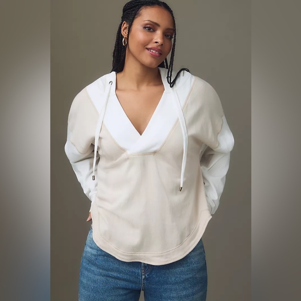 Pilcro Wharfside Hoodie Sweatshirt Two-Tone